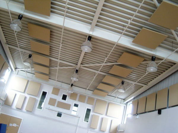 School Hall with Sonata Vario Acoustic Treatment In Place