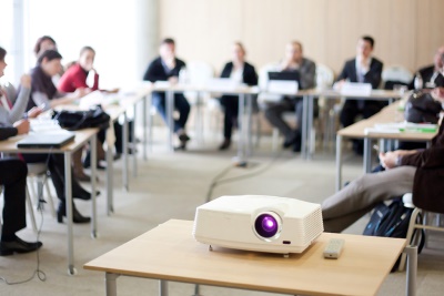 Projector In An Office