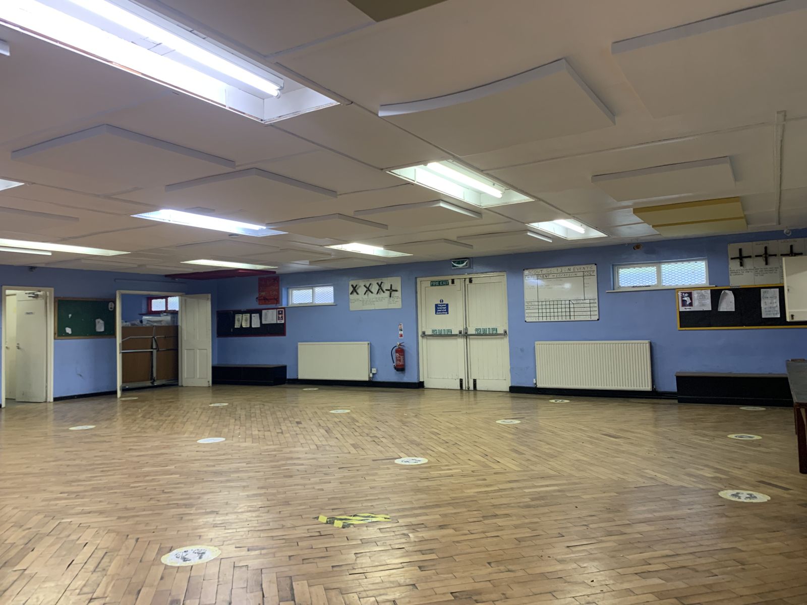 Improved acoustics in scout hall