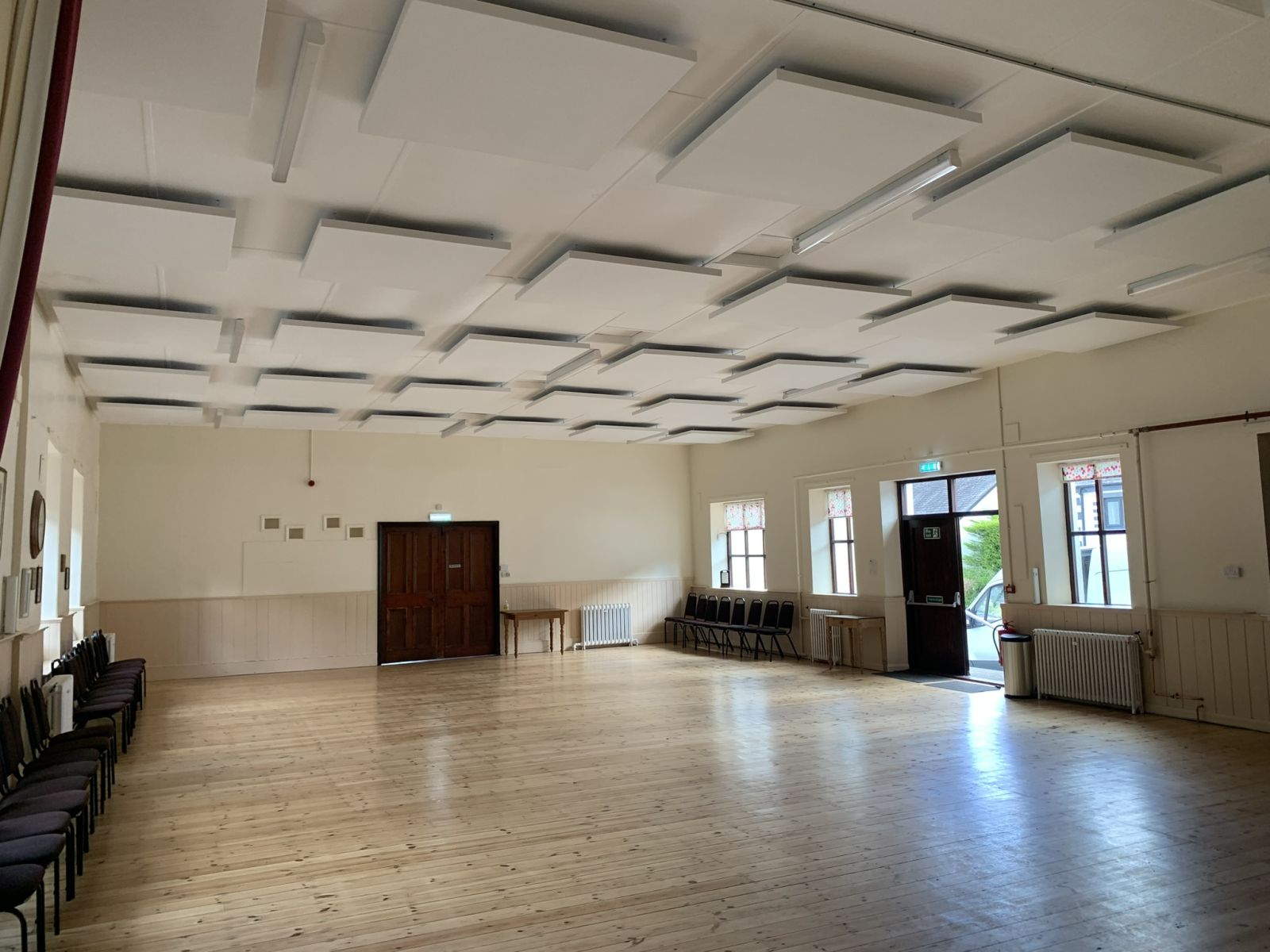 Sonata acoustic panels at Glenridding village hall in the lake district