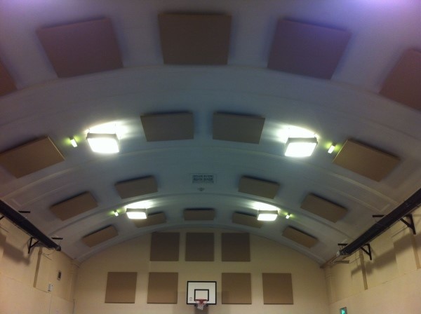 Soundproofed School Sports Hall Ceiling
