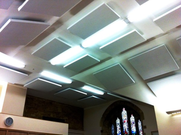 Sonata Acoustic Shock Absorbers in Church Ceiling