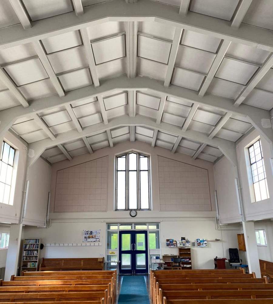 Interior of Woolwich Evangelical Church Featuring Sonata Acoustic Panels